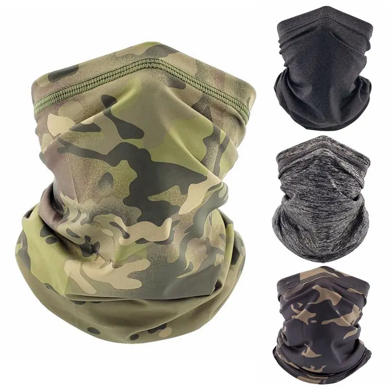 Camping Hiking Face Scarf Cycling Bandana Magic Scarf Ice Silk Men Bicycle Head Wrap Outdoor Sports Fishing Bike Headscarves