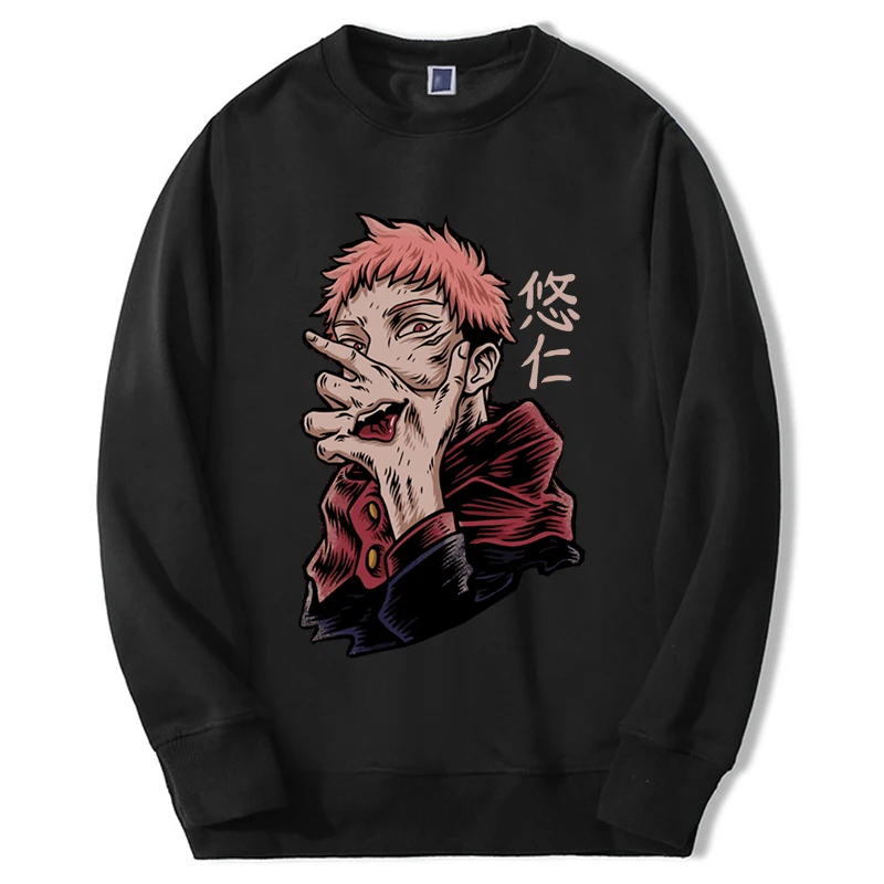 

Jujutsu Kaisen Figure Sweatshirts Hoodie Mens Gojo Satoru Mangas Anime Streetwear Crewneck Long Sleeve Loose Moletom Sportswear