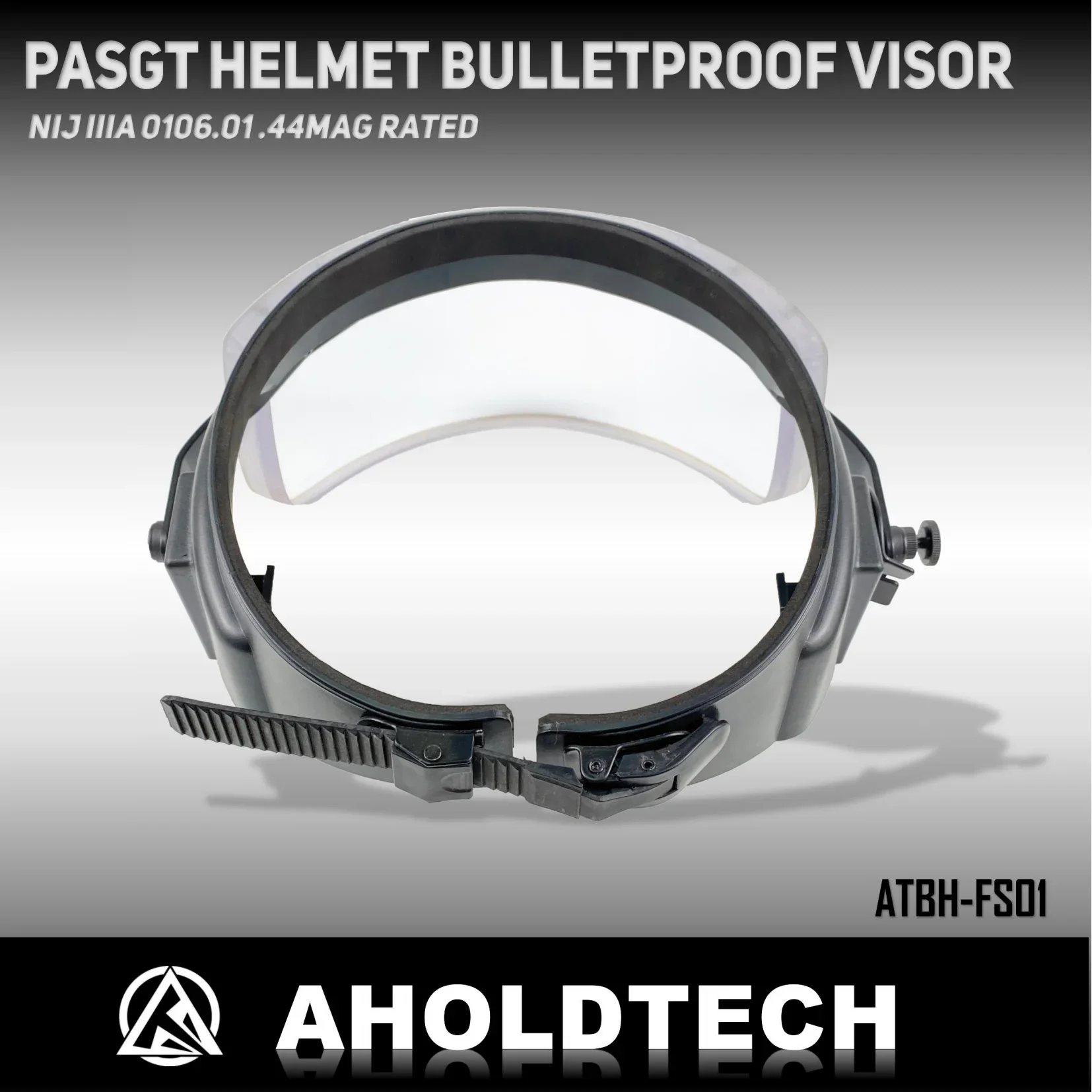 Imagem -03 - Holdtech Bulletproof Face Shield Viseira à Prova de Balas Tático Nij Iiia Rápido Mich Tactical Arc Rail Pasgt Capacete