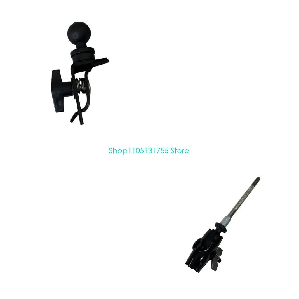 K0EF Alloy Drum Phone Holder Clip for Stand Stabilize Device During Play 360 Rotation