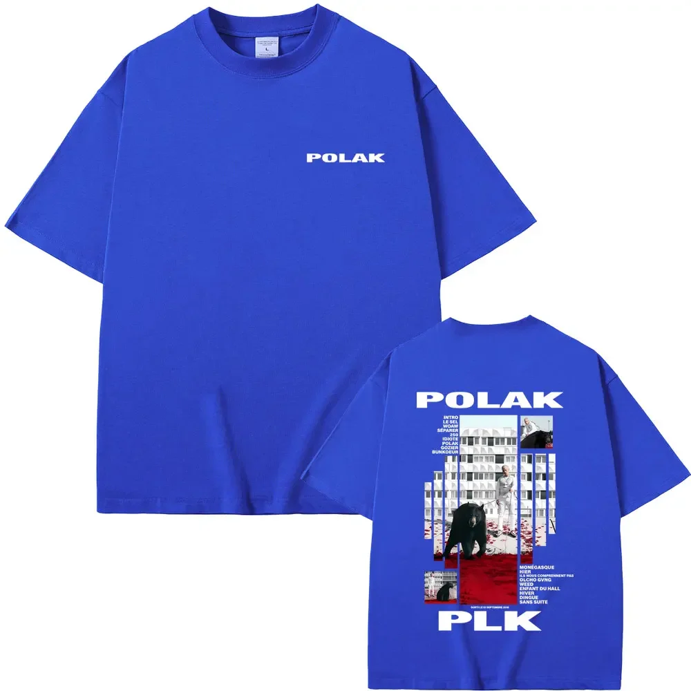مغني الراب Plk Polak الجرافيك تي شيرت الرجال النساء الهيب هوب موضة البوب الموسيقى تي شيرت الرجال عادية خمر تي شيرت الشارع الشهير