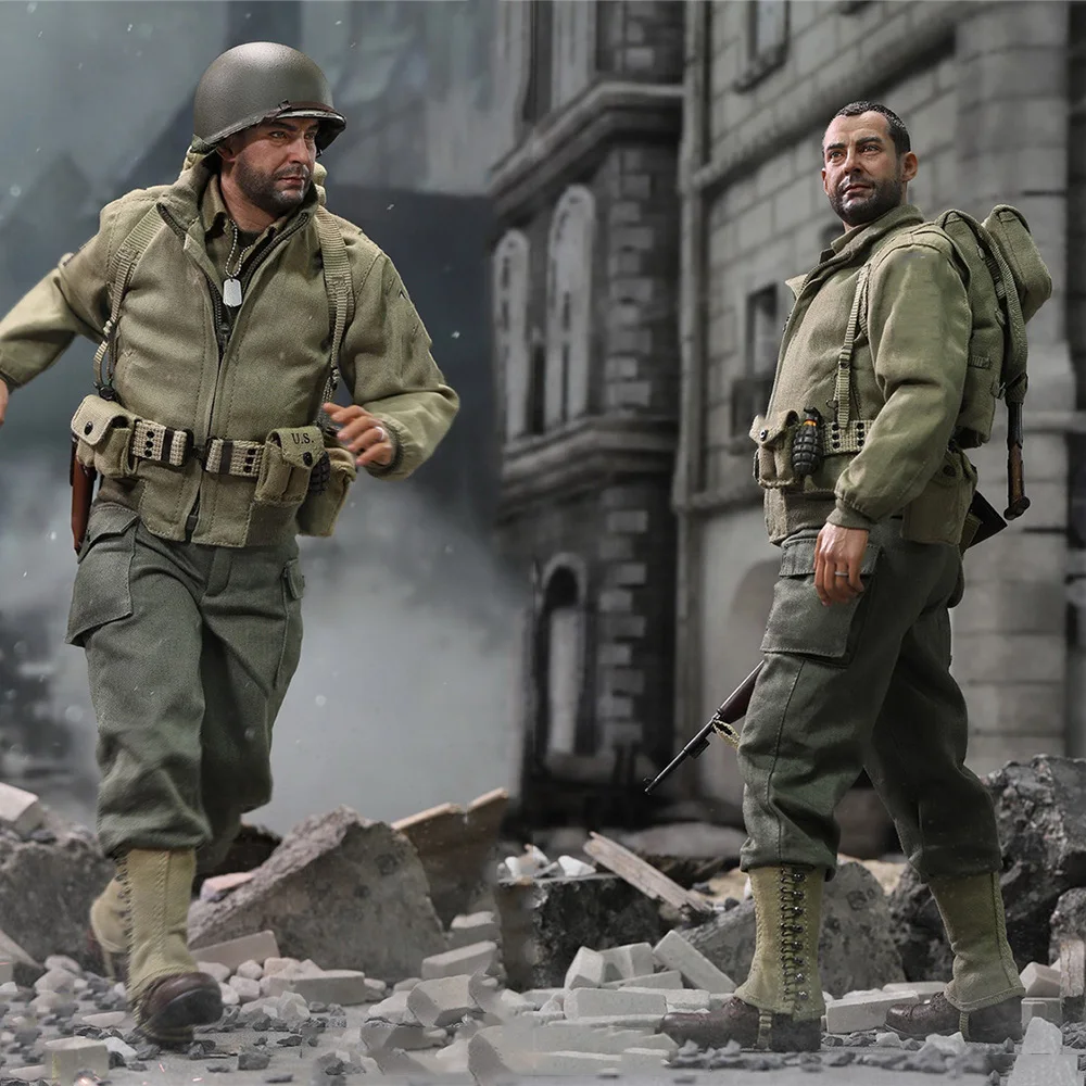 Collectible DID A80150 1/6 Scale Male Solider WWII US Rangers Sergeant Horvath Full Set For 12'' Action Figure Body Model