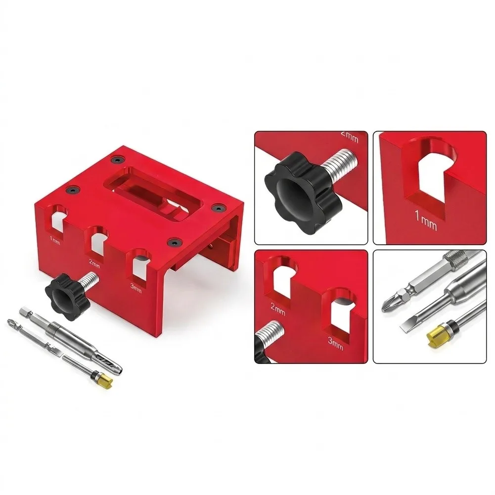 Door Hardware Alignment Jig Built from High-Strength Aluminum Alloy with Optimized Slot Geometry for Accurate Bore Hole Spacing