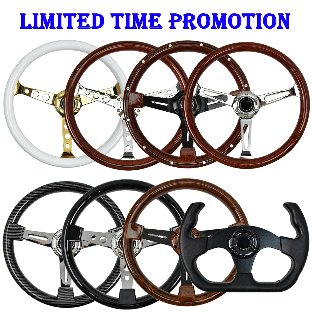 Promoción por Tiempo Limitado: Volante Deportivo Modificado para Drifting, Volante Clásico de ABS y Cuero