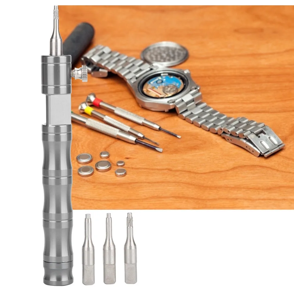 Practical Gray Watch Crown Tube Remover Metal 12.2cm Watch Repairing Tool Watch Crown Tube Tool Watchmakers