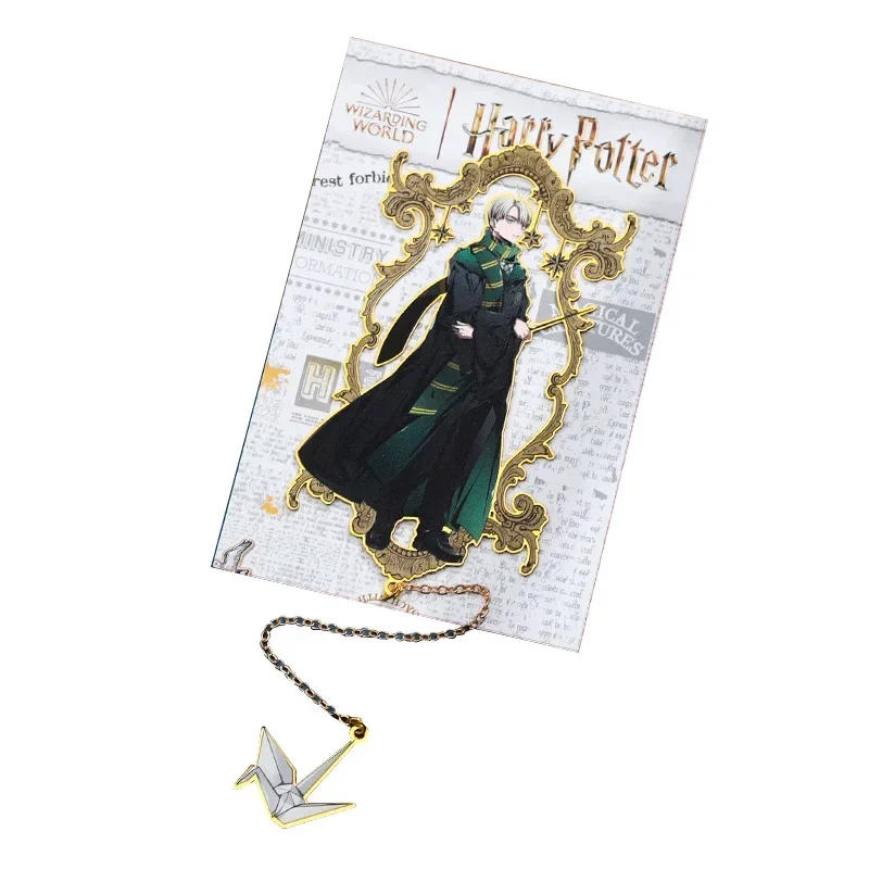 Anime Figure Harries Gryffindor House Metal Creative Bookmarks Potters Malfoy Student Supplies Christmas Gifts Decorations