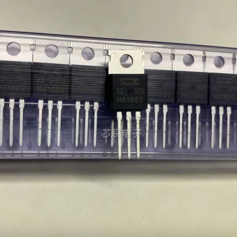 10pcs Brand-New, Genuine Imported MA166G Bidirectional Thyristor, Through-Hole TO-220 Package