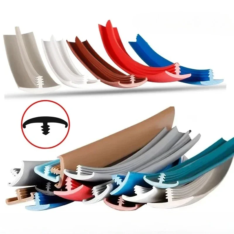 

2-10Meters PVC T Strip Edge Banding Wood Panel Edge Encloser Shield 18/22Mm Edge Sealing Strip Furniture Plastic Edge Decoration