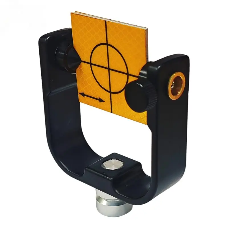 AB42-Cross Hair Sheet For Tunnel Railway Survey Tool- 60Mm Reflective Target With 5/8-11 Adapter Tilting Mini Reflector