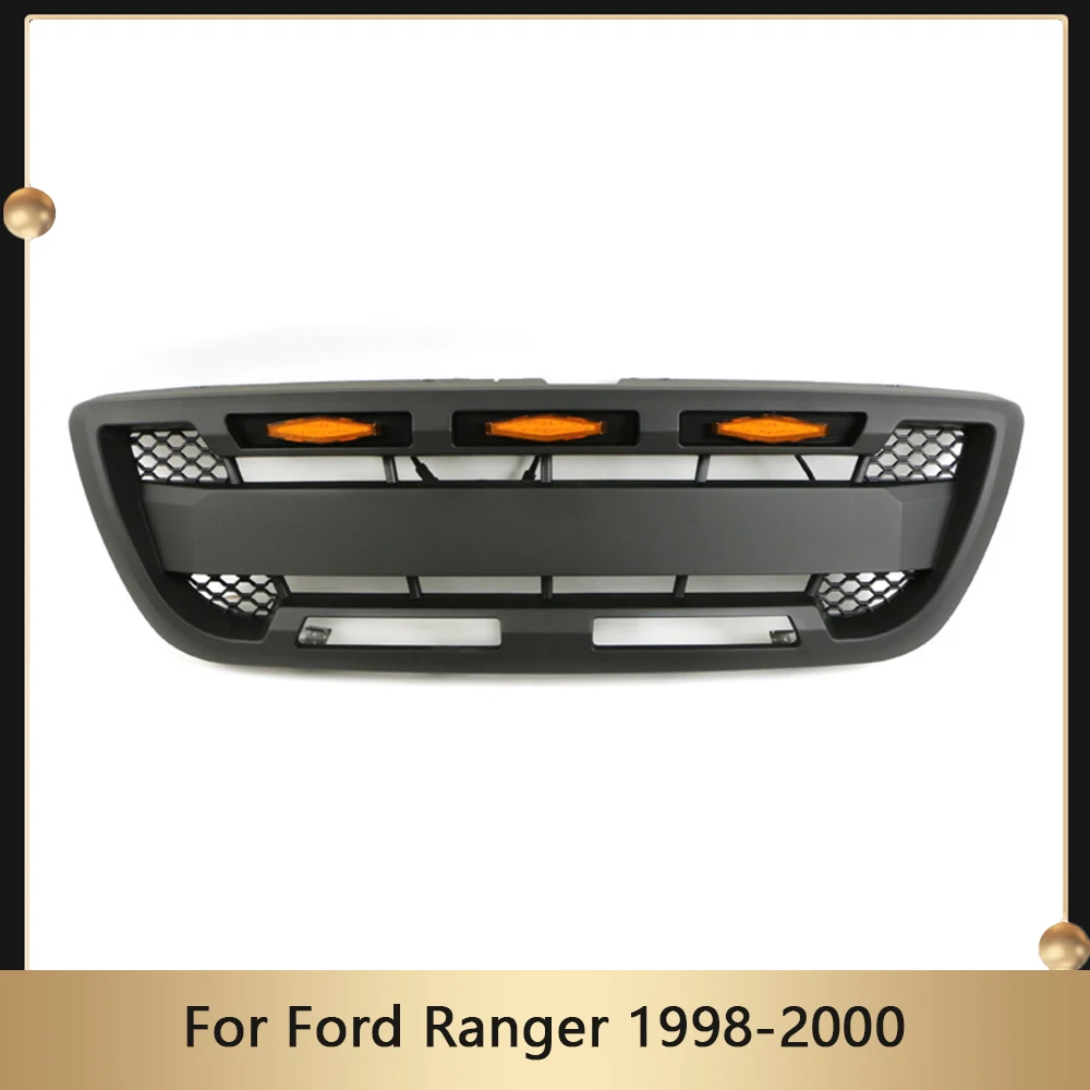 

Модифицированная решетка радиатора для Toyota Fortuner Racing, решетка для Ford Ranger 1998-2000, решетка радиатора, передние гоночные решетки с буквами