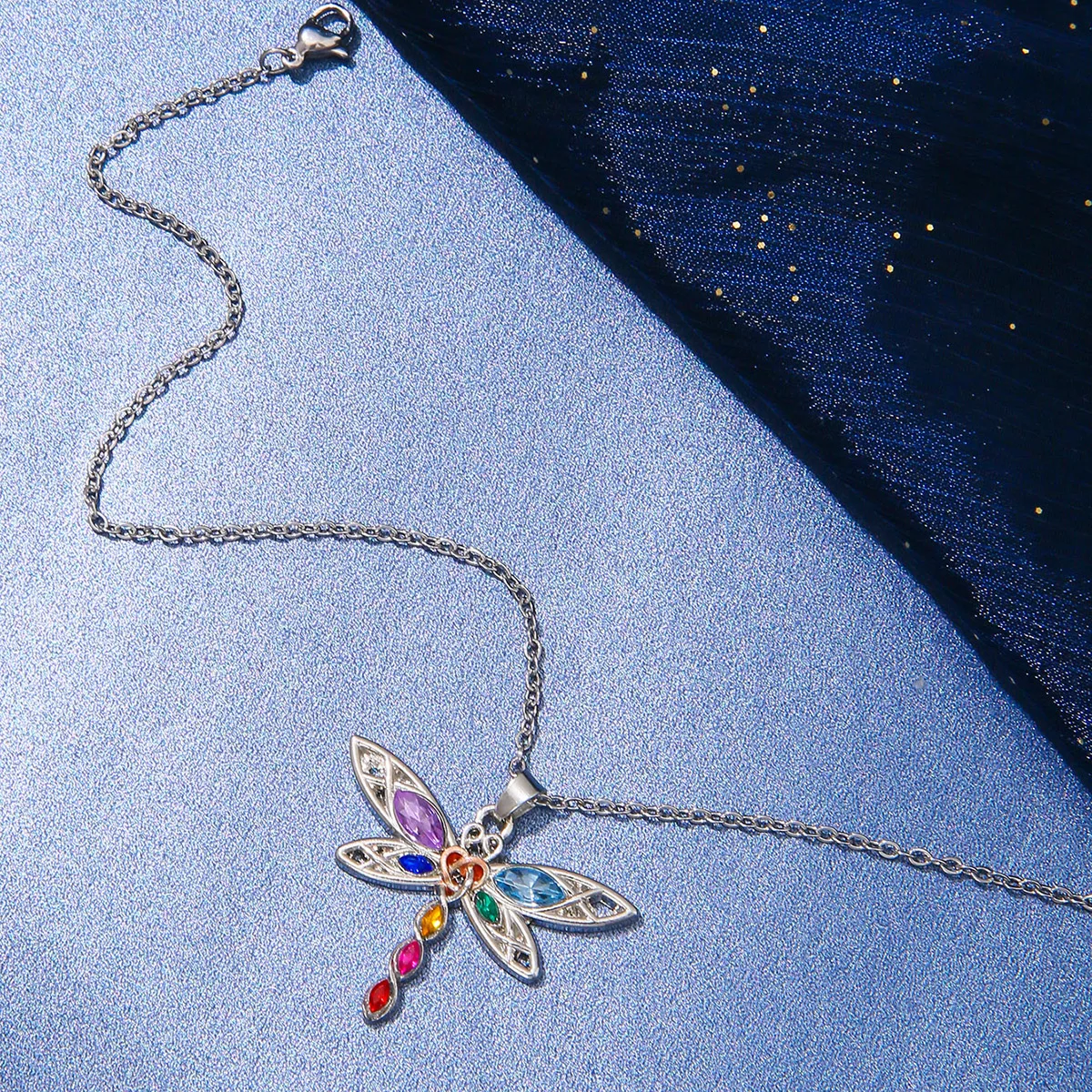 FTCY 7 Chakras Necklaces for Women Elegant Flower Yoga Energy Necklace Exquisite Charms Women\'s Pendant Gift
