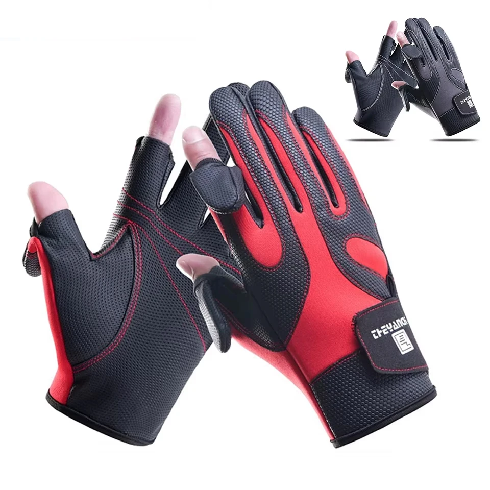 Fall Winter Thickened Fishing Gloves Flip Finger Touch Screen Outdoor Anti-slip Wear-resistant Riding Climbing Gloves Men Women