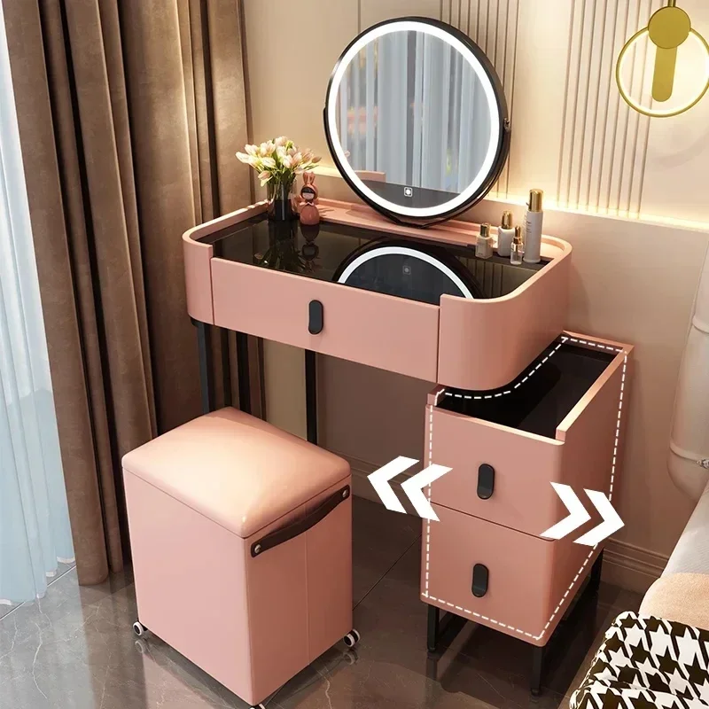 

Bedroom Charm Dressing Table Organizers Storage Luxury Cabinet Modern Table Woman European Tocador Maquillaje Furniture Makeup