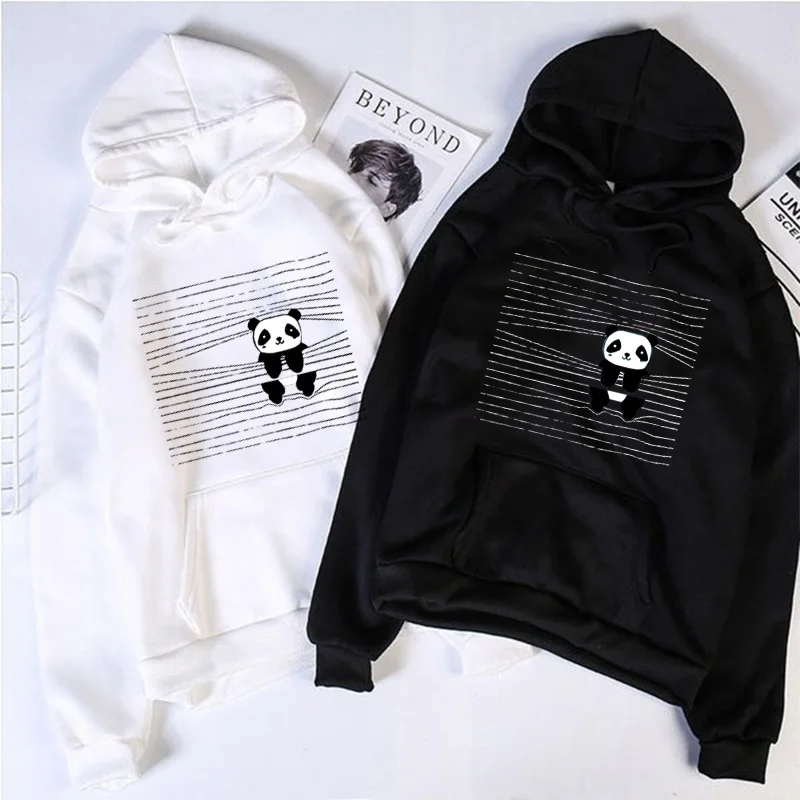 

Cute Kawaii Panda Hoodie Women Harajuku Aesthetic Hoodies Unisex Autumn Winter Cartoon Graphic Casual Pullovers Sweatshirts
