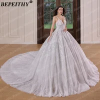 BEPEITHY Customizd V Neck Princess Wedding Dresses For Women 2026 Plus Size Bride Glitter Ball Gown Bridal Vestidos De Novia - Image 4