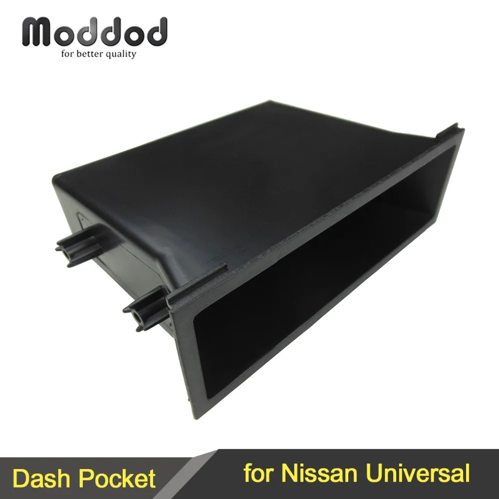 

Single Din Radio Pocket Storage for Nissan Universal Refitting Installation Mounting Dash Trim Kit Fascia Frame