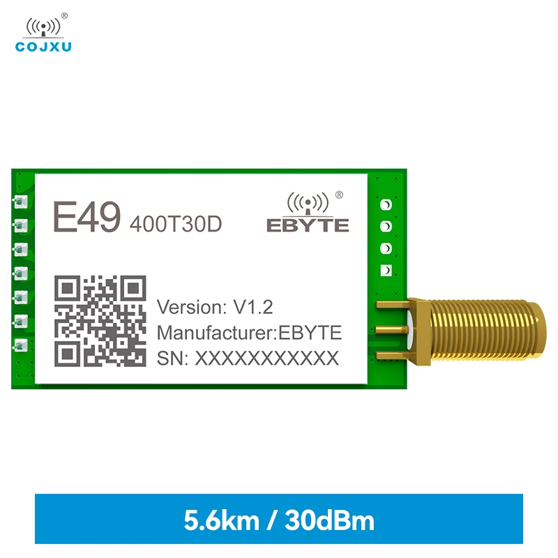 Wireless Data Transmission Module 433MHz COJXU E49-400T30D 30dBm SMA Antenna DIP Low Power Consumption Wireless Module