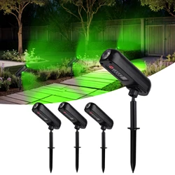 4PCS Solar LED Light Outdoor Solar Wall Light IP65 Green Garden Light Solar Spotlights Solar Uplights for Trees Pathway Yard
