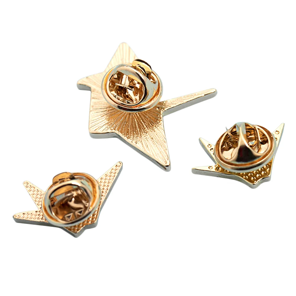 

3 PCS Cardigan Brooches Charm The Gift Funny Creative Breastpin Alloy Clothes Cartoon Miss