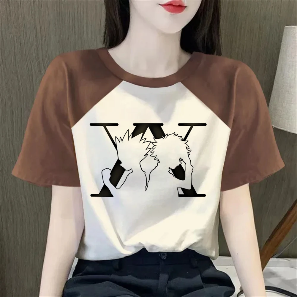 Hunter x Hunter shirt femme harajuku 2000s graphic Psychedelic cutecore t-shirt japan scene  manga streetwear meme