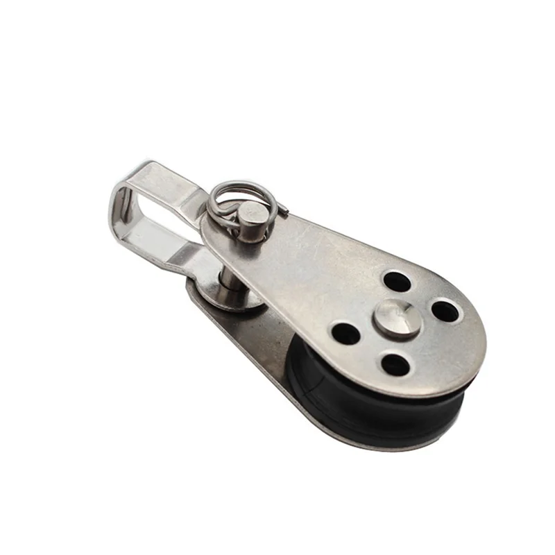 

ABZS 20 Pieces Of Stainless Steel Pulley Nylon Pulley Sailing Yacht Ship Pulley Nylon Rope Pulley Rocking Pulley