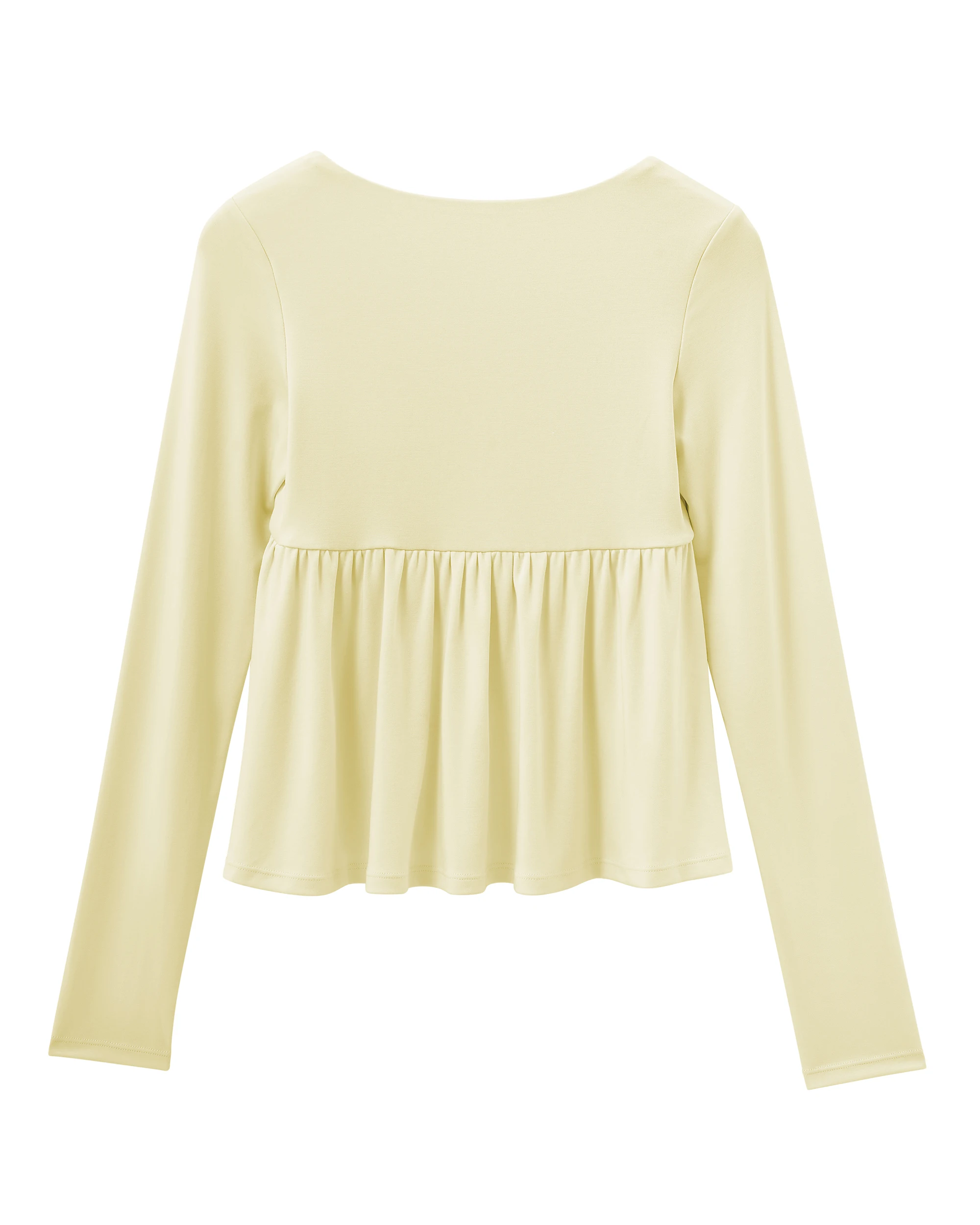 Damen Fairy Y2k Cottage T-Shirt Coquette Quadratischer Ausschnitt Langarm Babydoll Tees Herbst Frühling Vintage Kleidung Lässiger Pullover Top – Detail 25