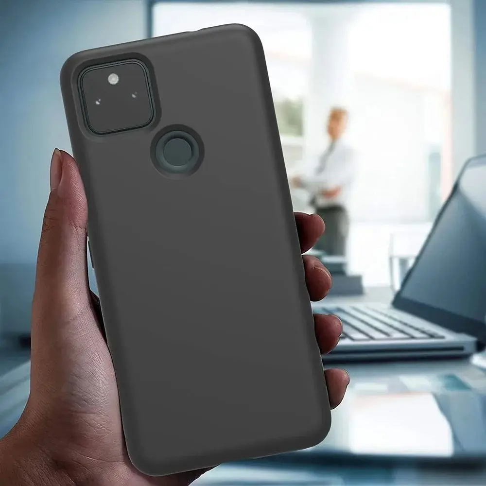 Liquid Slicone stoß feste Soft Phone Hülle für Google Pixel 5 5a 9 pro xl 3 3a xl 3xl 4 xl 4a 4g 5g 8a 6a 7a Cover Fundas Capa – Detail 2