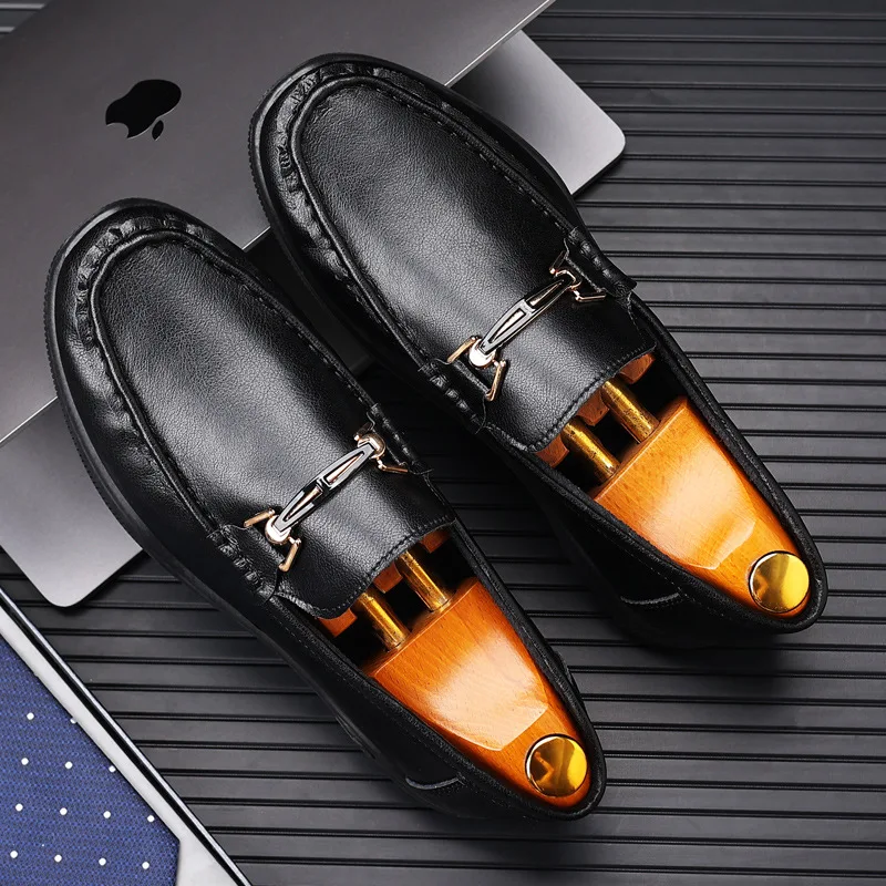 Casual Business Formal Shoe Men Leather Original Soft Soles Loafers Men Deisgner Shoes Men Casual Sneaker Zapatillas De Hombre