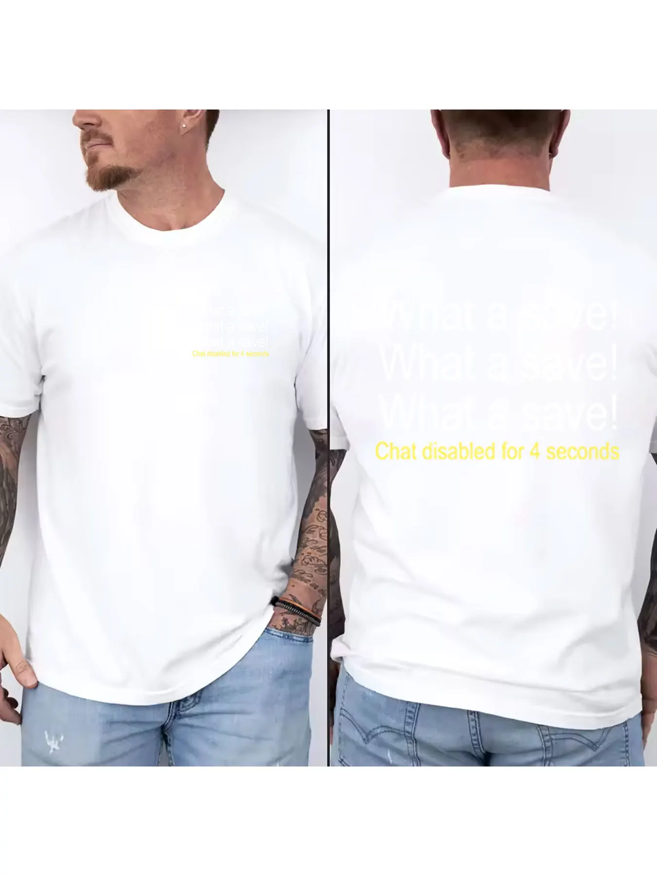 Men's Pure Cotton Short Sleeve T-Shirt with 