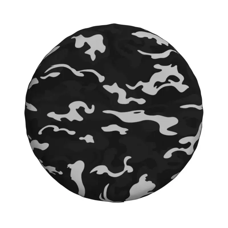 Custom Black Camouflage Military Camo Spare Tire Cover for Jeep Wrangler 4WD 4x4 SUV Car Wheel Protectors 14