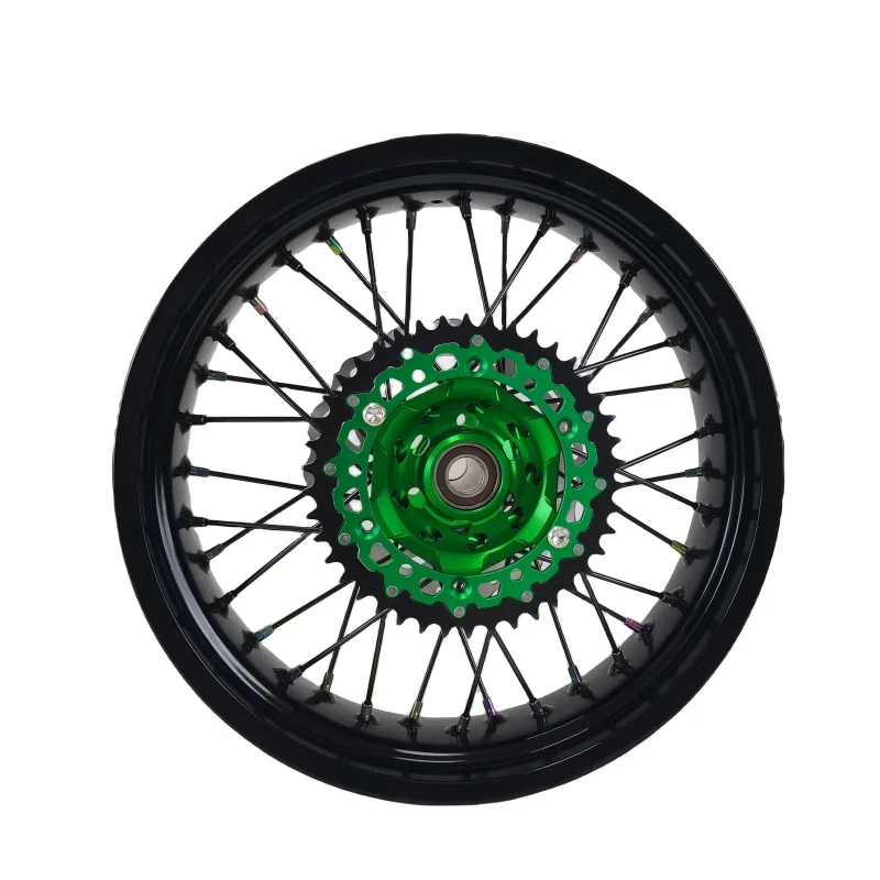 شعبية نمط الجمعية 7116-T6 عجلة حافة CNC محور العجلة 17 بوصة دراجة نارية مجموعات عجلات صالح