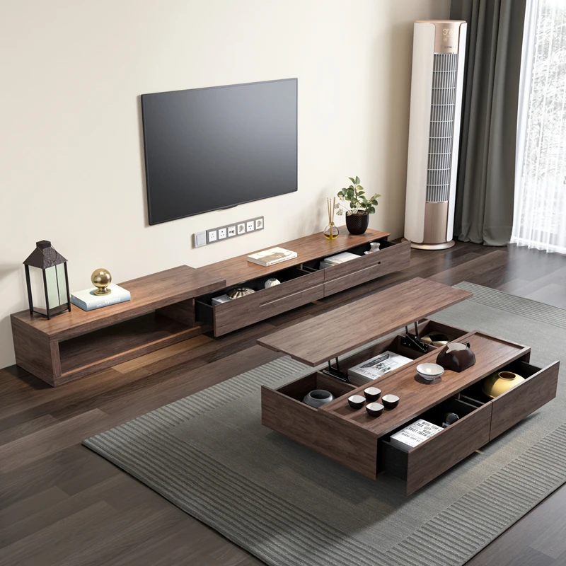 #Wabi Sabi Rustic TvStand Adjustable Classic Living Room Floor Tv Stand Premium Elegant Rack De Televisão Space Saving Furniture