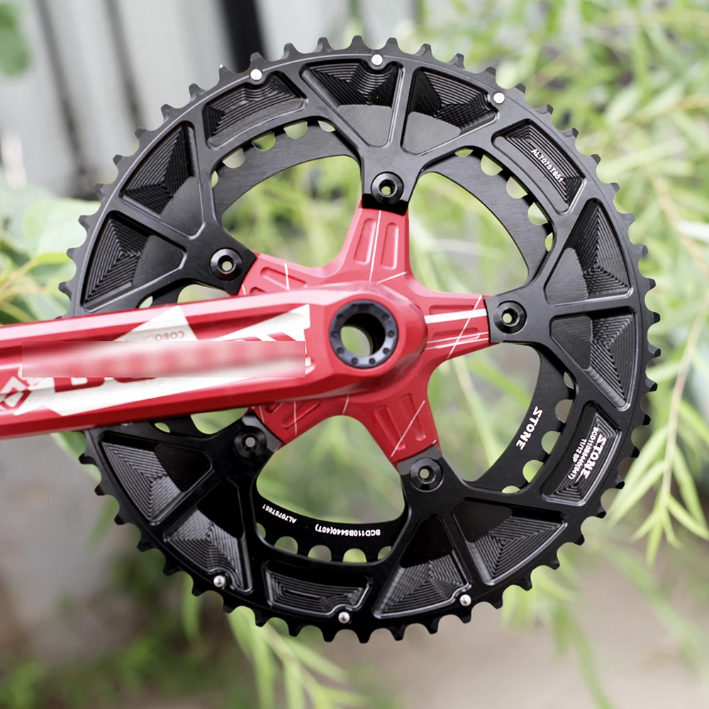 Kámen dvojitý chainring BCD110 110mm 5 pažích silnice 12 rychlost pro rotorem FSA cranks energie měřič silnice jízdní kolo super komprese řetízek prsten