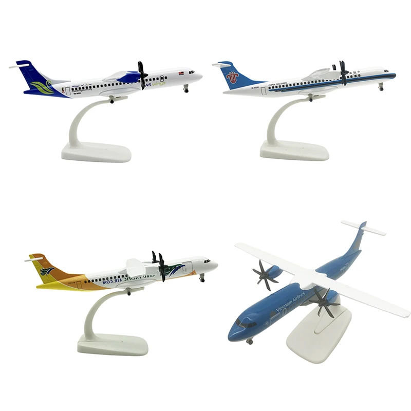 

1Pc 20cm ATR Plane Airplane Model Aircraft Model Diecast Metal Planes Alloy Airplane Model Collection Gift Children Toy