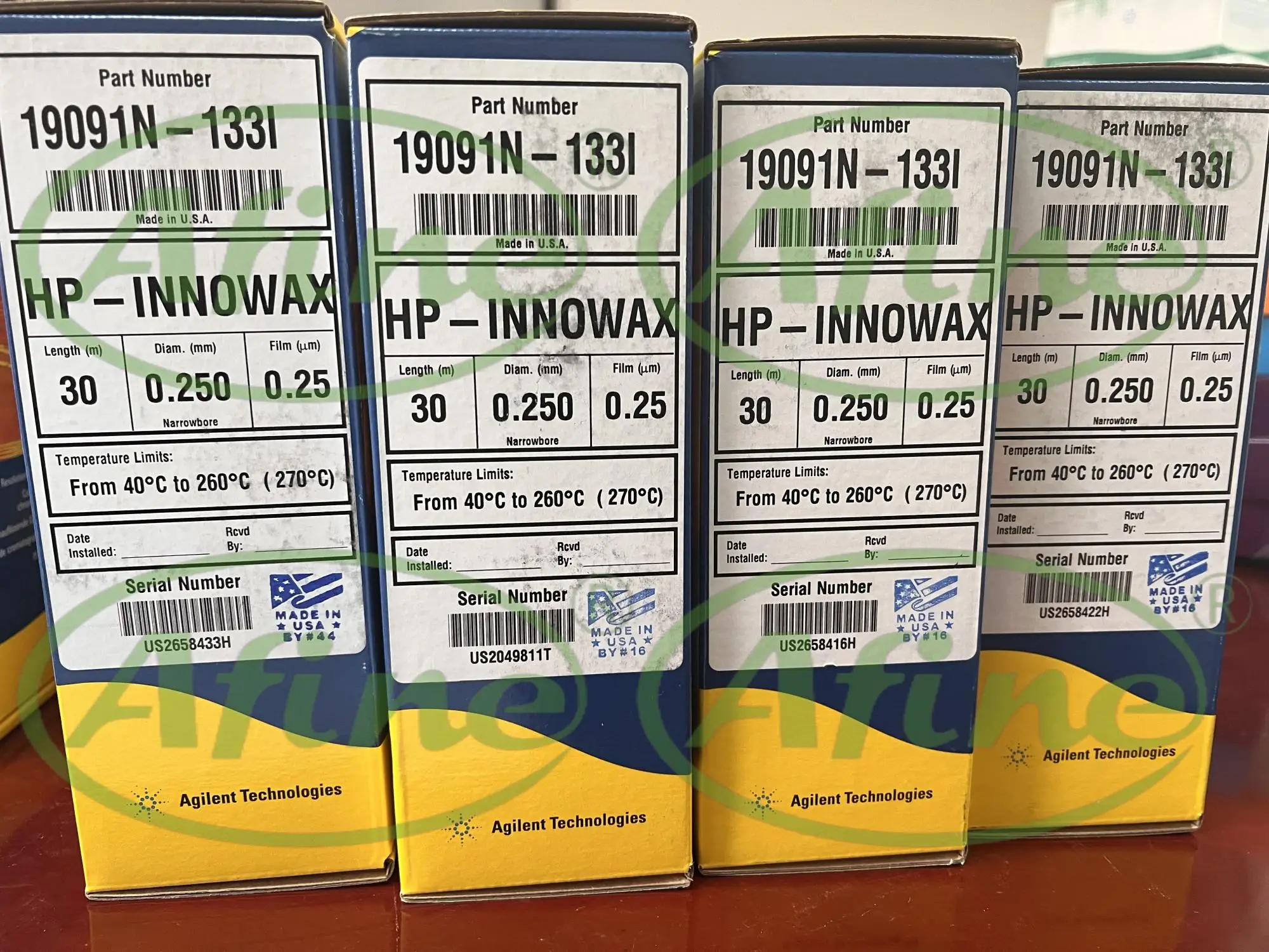 

AFINE JW HP-INNOWax 19091N-133I Gas Columns 30m, 0.25mm 0.25µm, GC Column, 7inch Cage Agilent 5890 6890 7820 7890 8860 8890