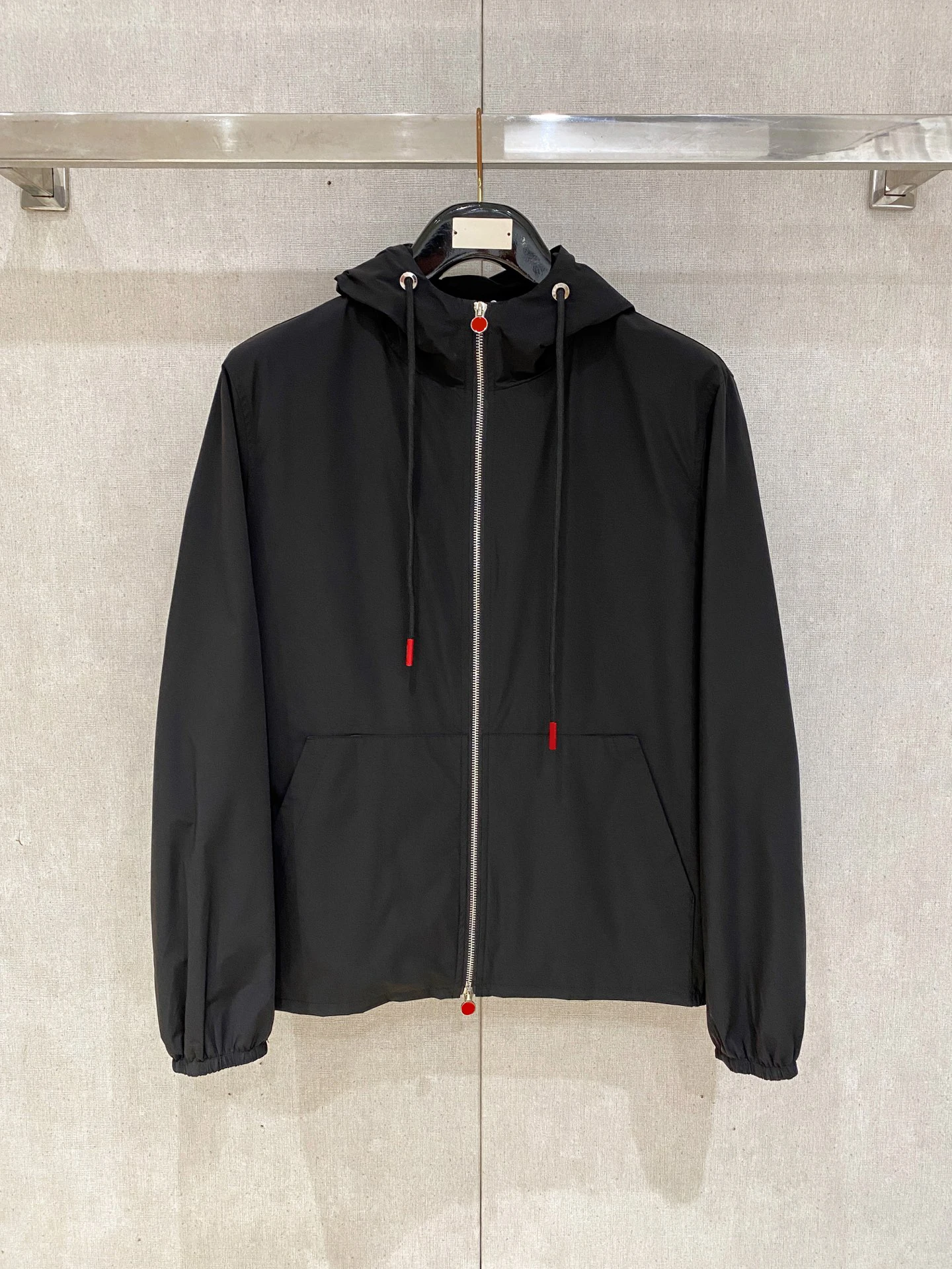 OECHSLI Jacket Thin men 2026 Spring Autumn New casual comfortable ventilation zipper embroidery hooded pocket Big size M-XXXL