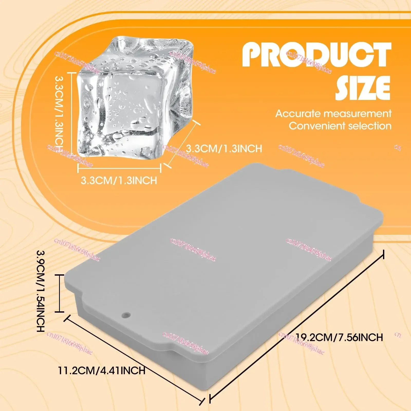 Easy-to-release Silicone Ice Cube Tray 15 Covered Ice Cube Molds, Stackable Ice Cube Molds for Refrigerated Beverages