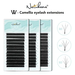 NATUHANA Premium Faux Nerz Einzelne Wimper Verlängerung Zilien Wimpern Natürliche Weiche Nerz Wimpern Klassische Wimpern Make-Up Werkzeuge