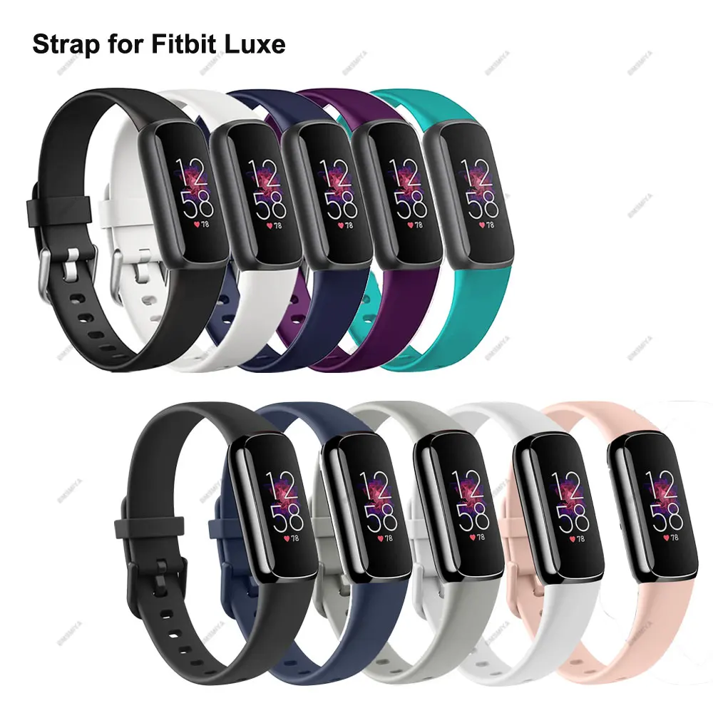 1PCS Soft Silicone Wrist Strap for Fitbit Luxe Sport Smart Watch Band Replacement Belt for Fitbit Luxe Watchband Accessories