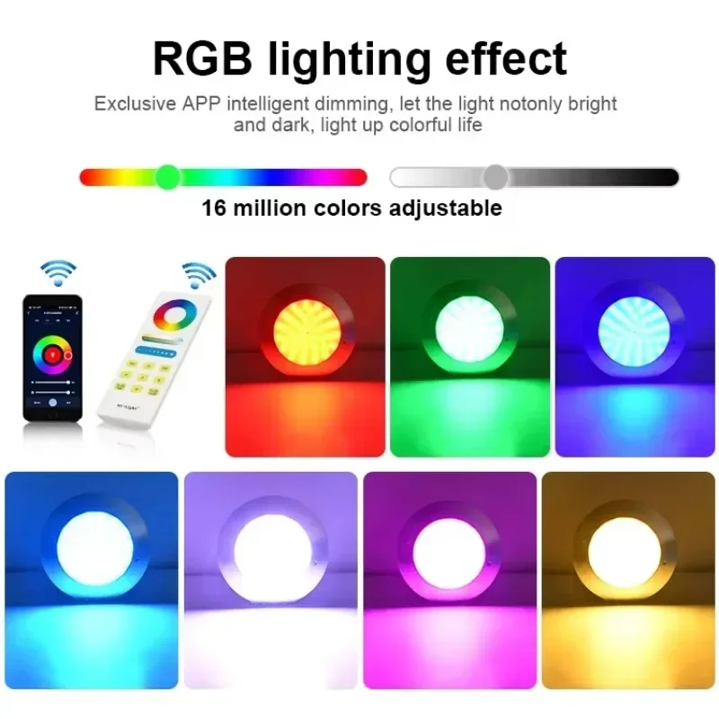 202512V Ip68 Waterproof Stainless Steel Resin Filled Underwater Led Swimming Pool Lights For Swimming Pool