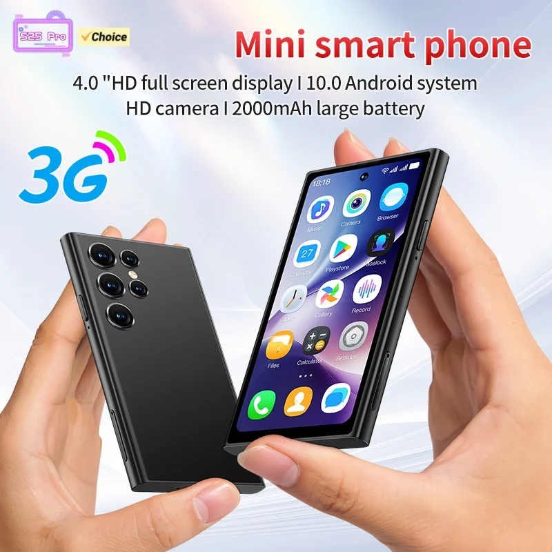 ONEMYTH S25 Pro 3G Smartphone 4.0inches MTK 2GB RAM 16GB ROM Dual SIM Card 5MP 2000mAh Type-C Android Cellphone Face Unlock