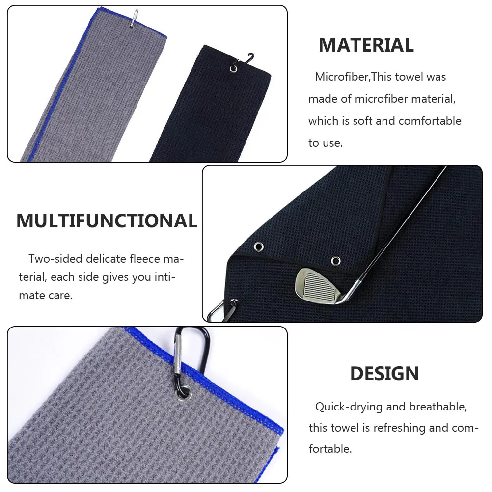 Toalla de gofre de secado rápido para gimnasio con gancho, toallas de piscina pequeñas para hombres