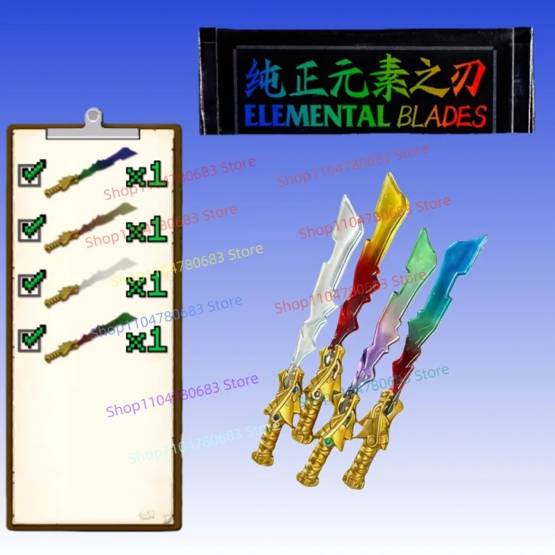 MOC Building Block Element Blade Accessories Mini Figure Assembly Model Ornaments Anime TV Role Toys Decorative Gifts Collection