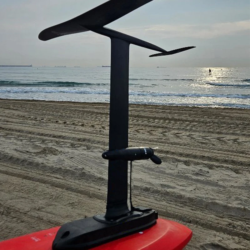 OEM ODM Custom Jiaqian IP68 43kg Thrust 444Wh Efoil Hydrofoil Kit Electric Thruster Booster Foil Drive Fiberglass Foil Assist