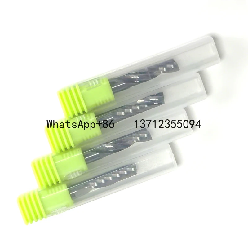 

10 шт. 3,175/17/22 мм 5A Высококачественная однофлейтовая спиральная фреза - твердосплавная фреза с ЧПУ для дерева, акрила, ПВХ и МДФ