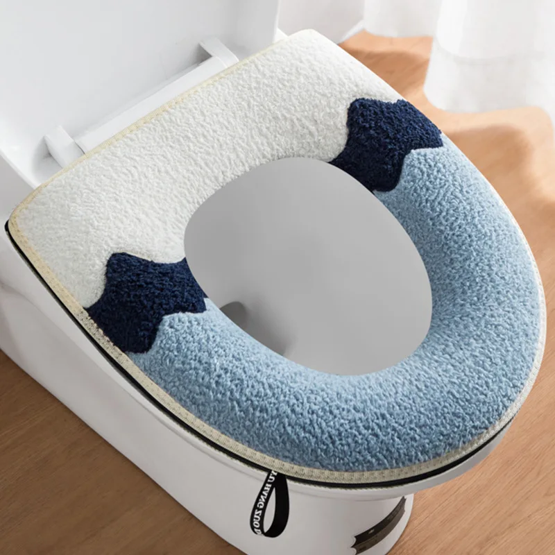 

Подушка для сидения унитаза, домашняя Всесезонная подушка, водонепроницаемая прокладка, зимняя крышка для унитаза