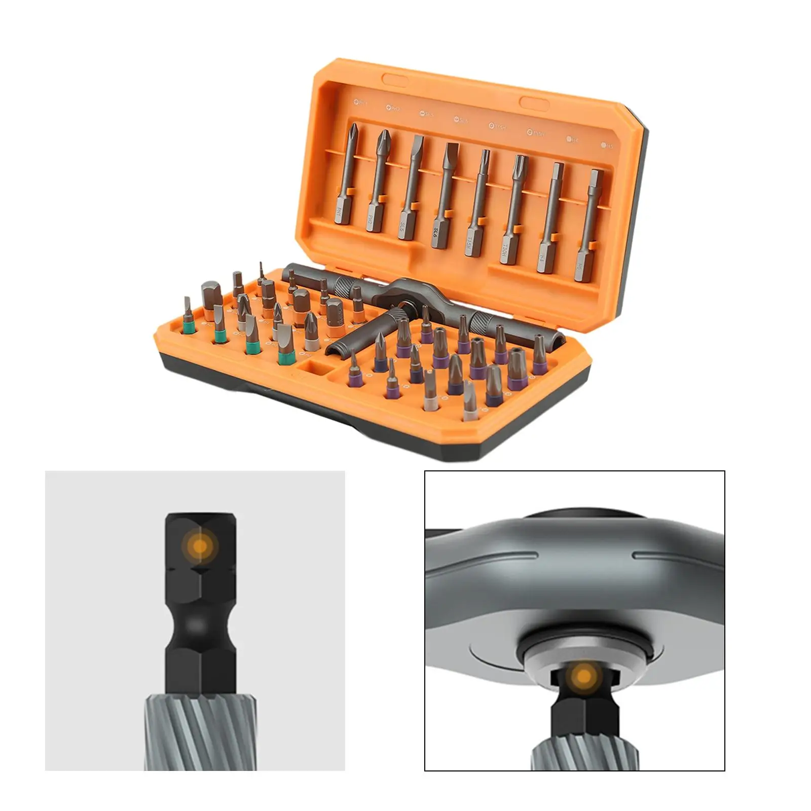 

42 in 1 Screwdriver Set Ratchet Screwdriver Set with Case,Sturdy Precision Screwdriver Bit for Electronics,Computer Repair