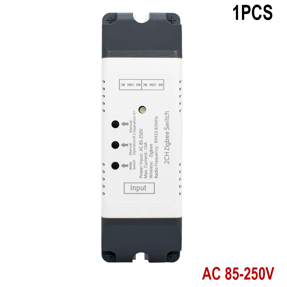 Met Shell Zigbee 1 2 4ch 12V 24V 220V Smart Switch Tuya Relay Module Droog Contact 4 Kanaals Din Rail Gateway Hub Vereist