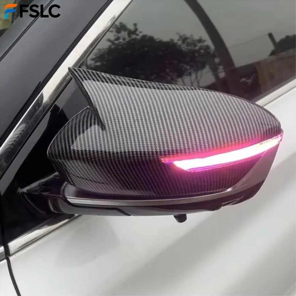 

⭐Genuine⭐ Car Upgrade ABS Mirror Covers For Geely Coolray 2019-2024 Harp Angle Rearview Mirror Shell Exterior Car Accessories