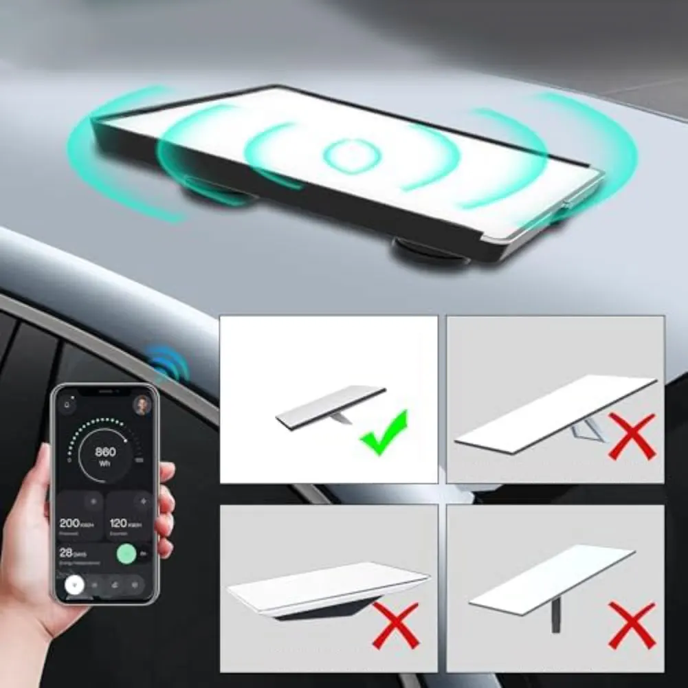 حامل مغناطيسي لـ Starlink Mini مصمم لتركيب المركبات مع مغناطيس مطاطي واقي وغلاف من الألومنيوم #6